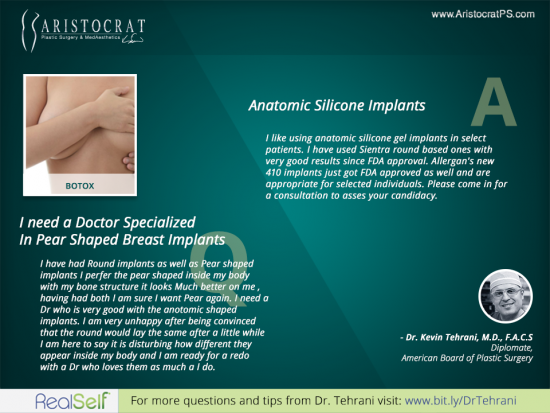 Q&A: I Need a Dr Specializes in Pear Shaped Breast Implants? – Aristocrat  Plastic Surgery